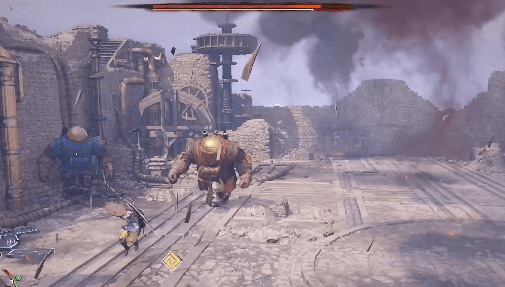 Golden Star Mech in Crimson Desert