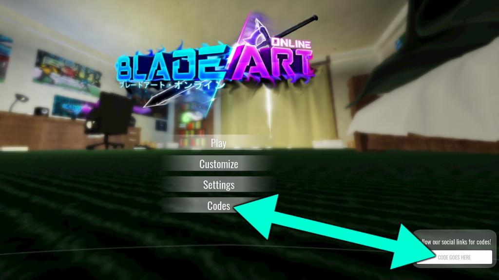 How to redeem Blade Art Online codes.
