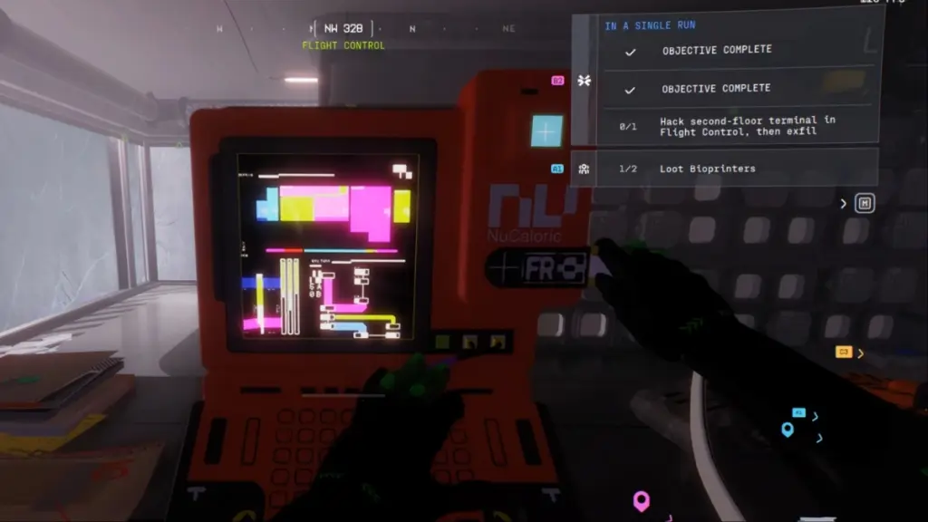 Hack second-floor terminal in Flight Control