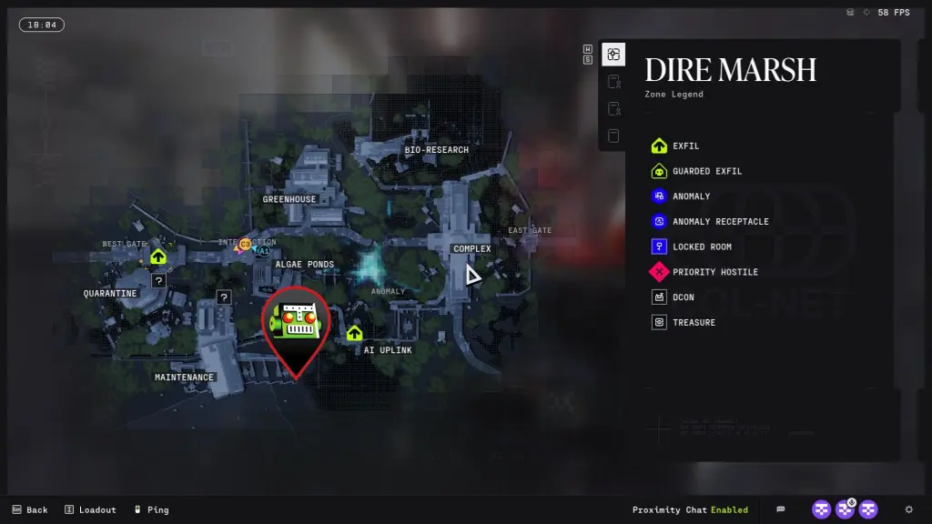 Terminal location in Canal