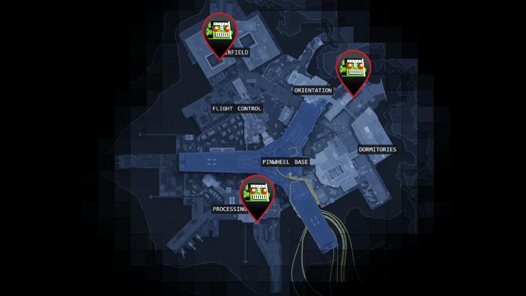 DCON locations on Outpost