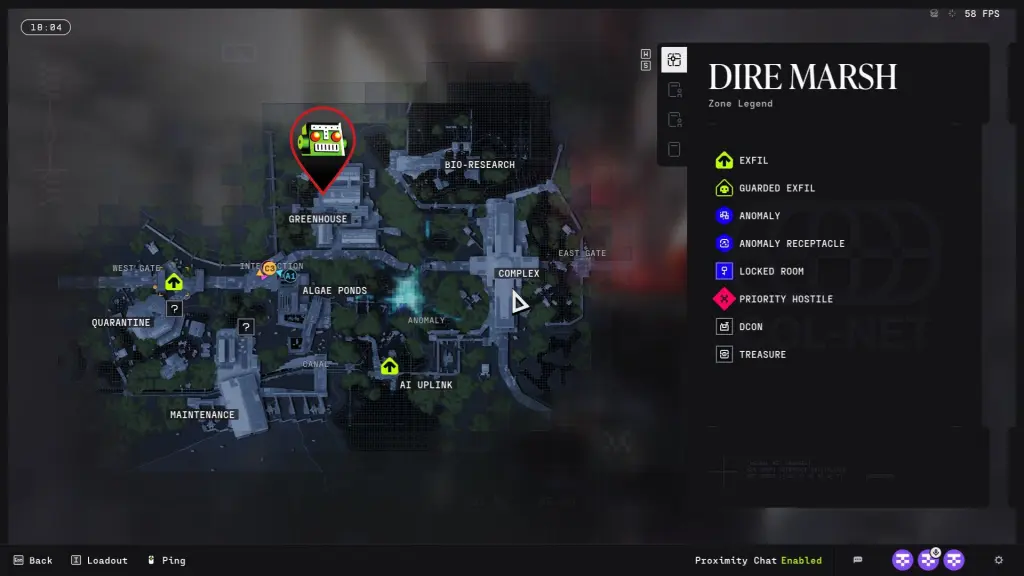 Organic Data Matrix location