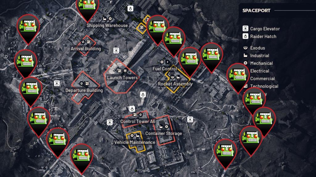 The wall in Spaceport