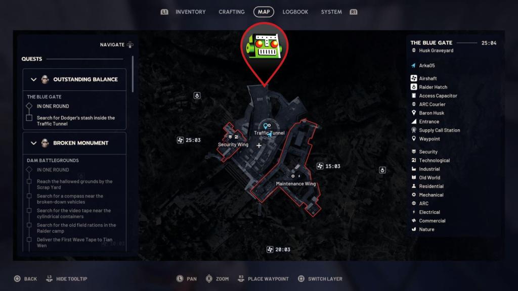 Dodger's Stash location in ARC Raiders