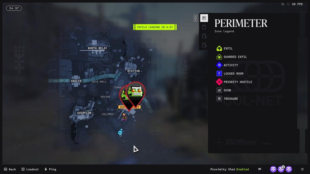 Data Repository locations in South Relay