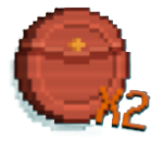 A coin that looks like a red envelope