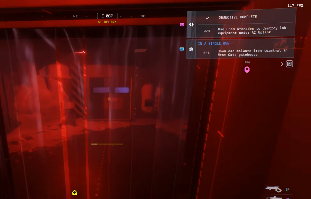 Final door to the labs