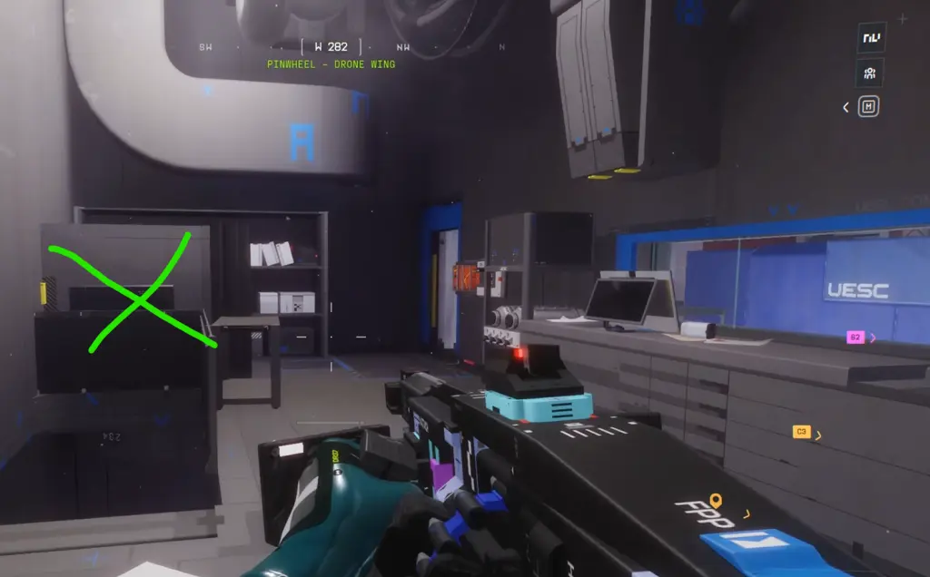 Second access panel location