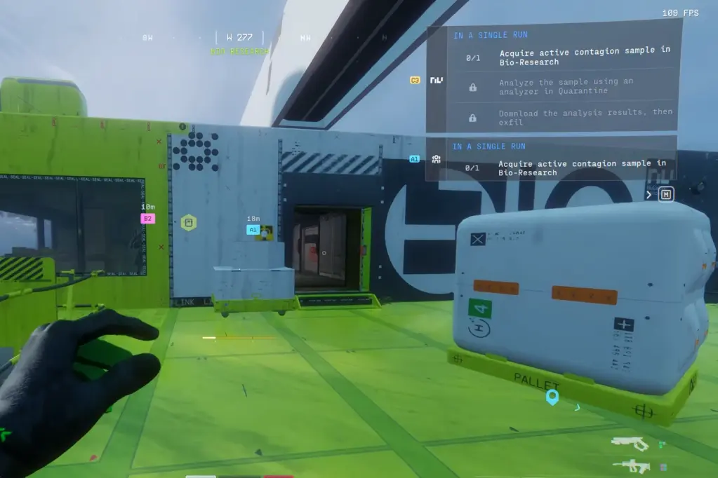 Contagion sample location in Bio-Research