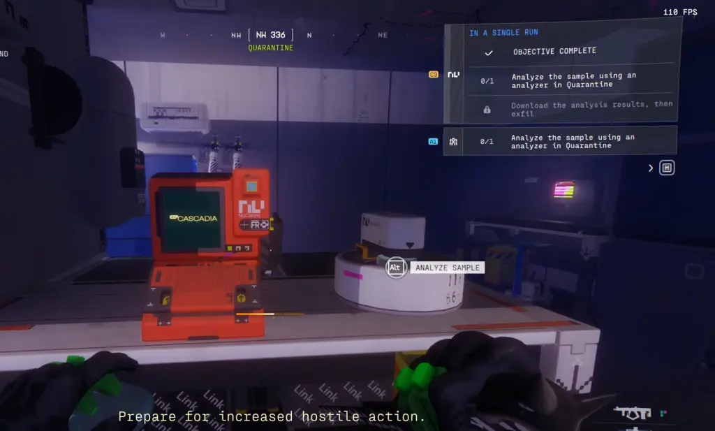 Analyzer in the Quarantine