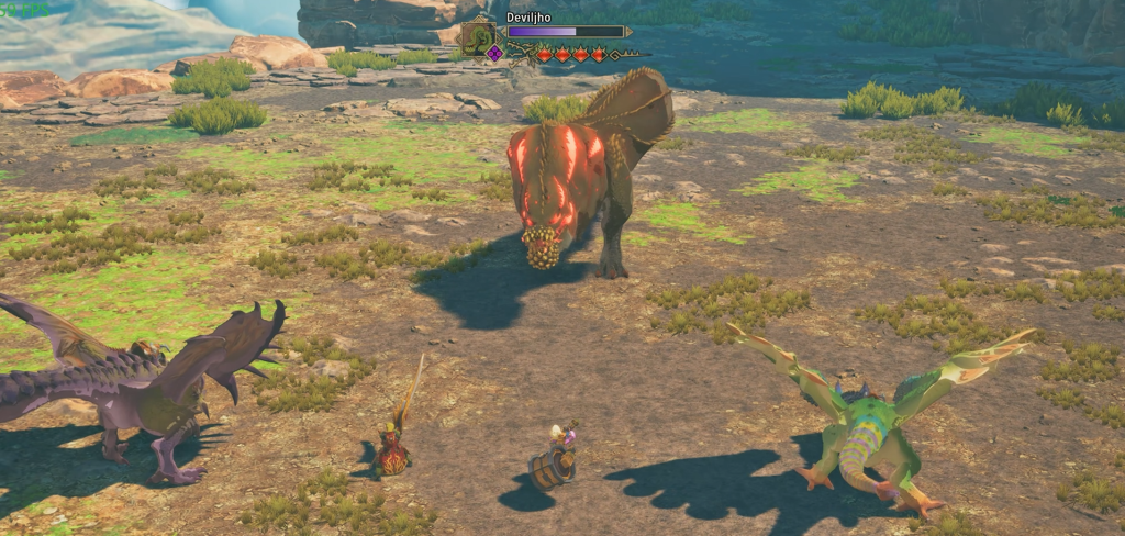 Deviljho fighting against other players