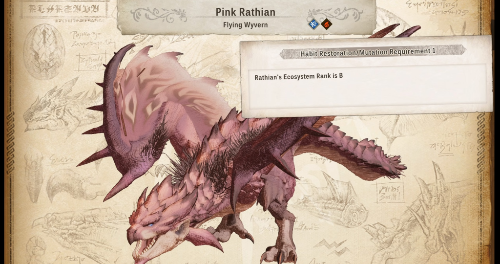 Pink Rathian Mutation in Monster Hunter Stories 3