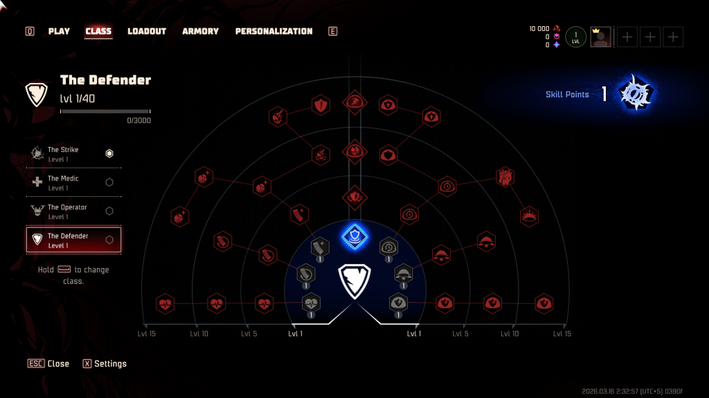 The Defender class in Toxic Commando