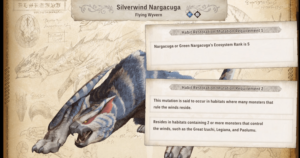 Silverwind Nargacuga requirements