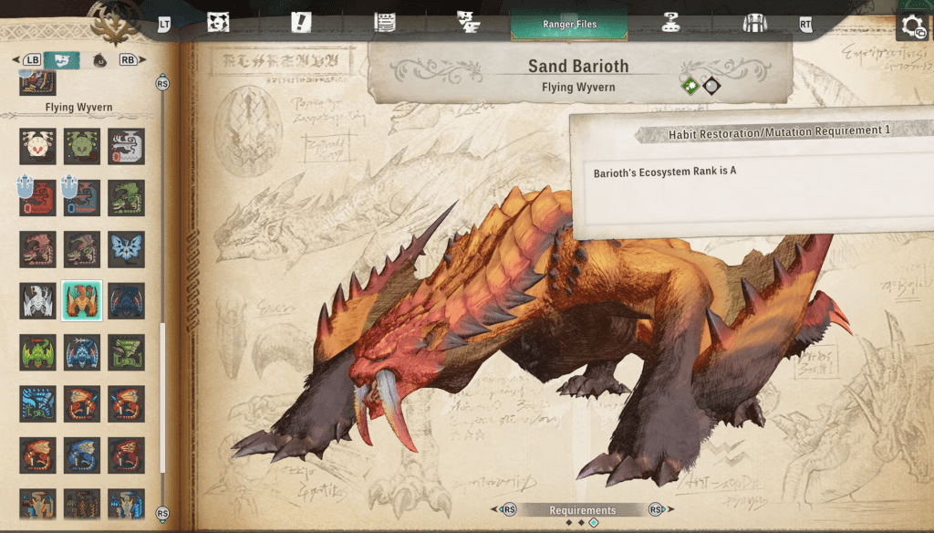 Sand Barioth in Monster Hunter Stories 3