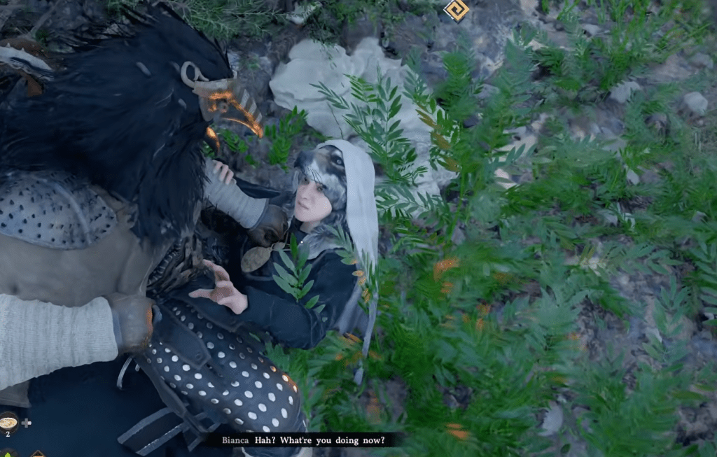 Bianca on the ground