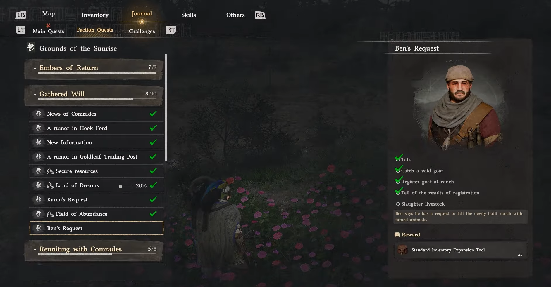 Запрос Бена в Crimson Desert