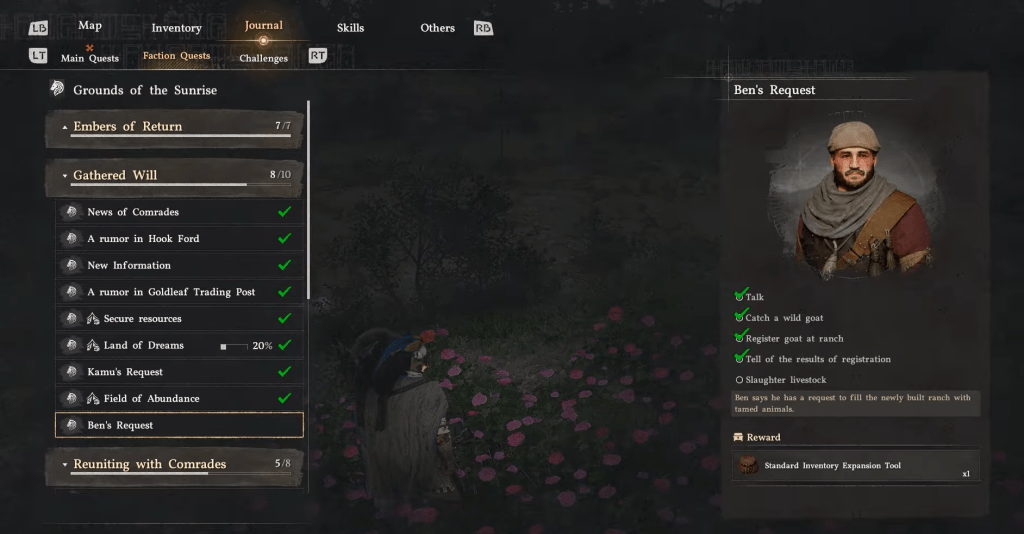 Ben's Request in Crimson Desert