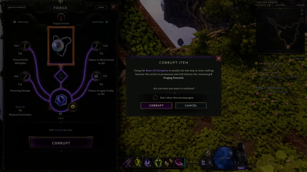 Applying Corrupted Affixes in Last Epoch