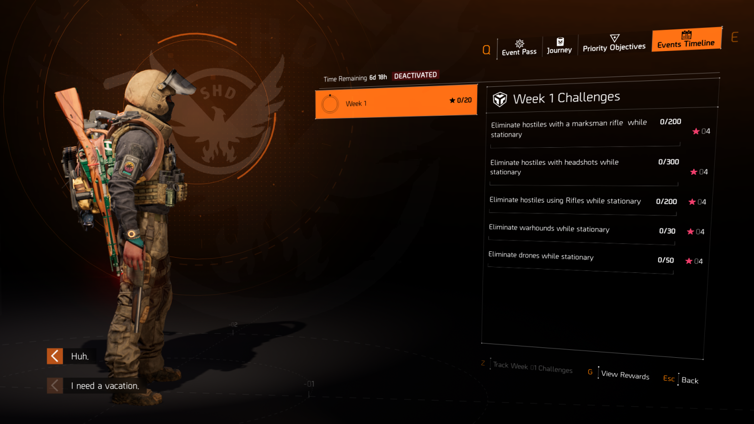 All weekly challenges and rewards in The Division 2 Ambush global event ...