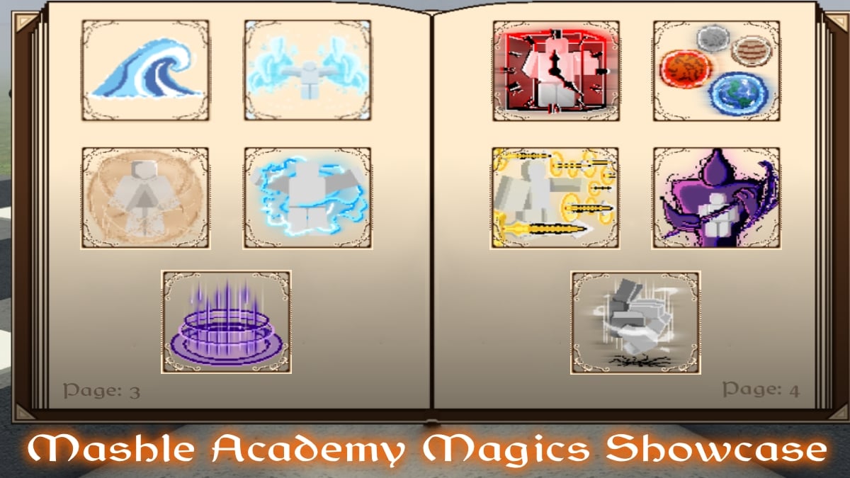 all magics in mashle academy