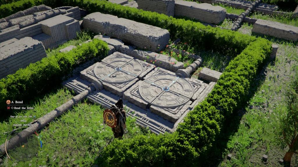 Axiom Archive puzzle solution in Crimson Desert. 