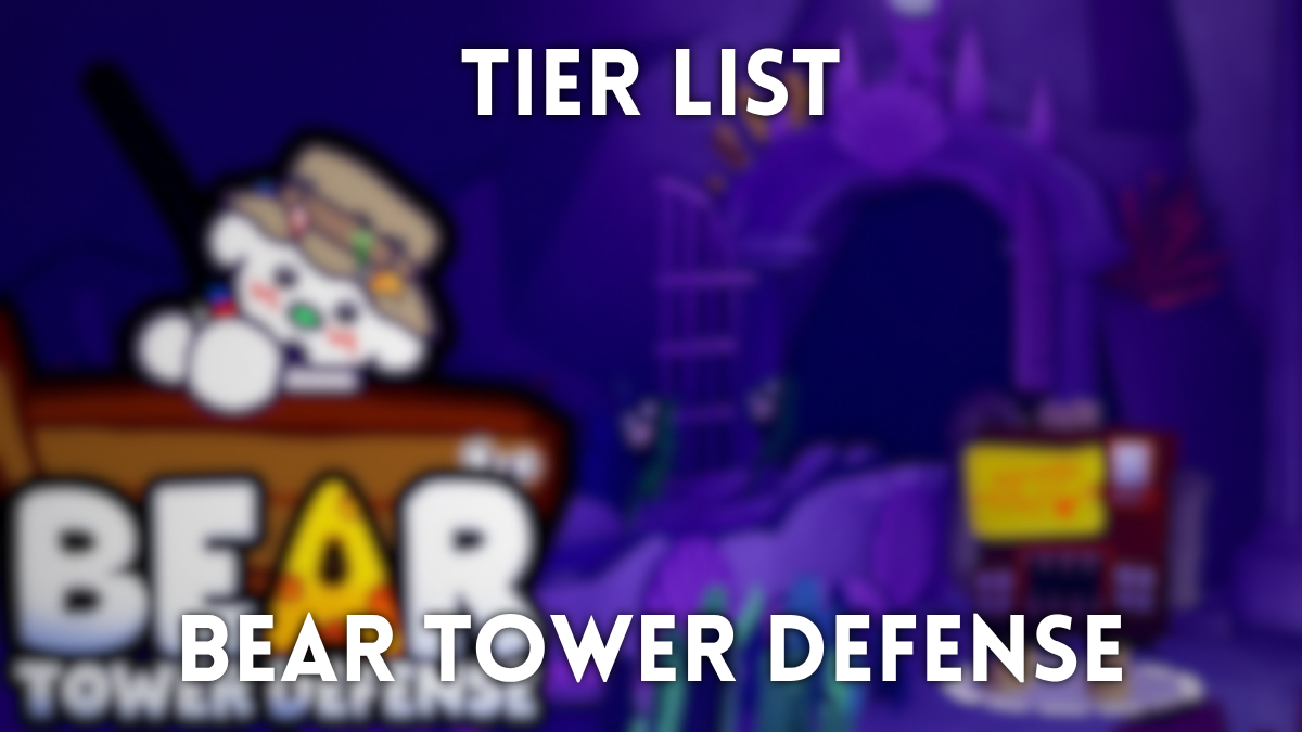 Bear Tower Defense tier list cover image.