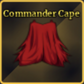 Commander Cape Cosmetic from Sailor Piece Roblox experience.
