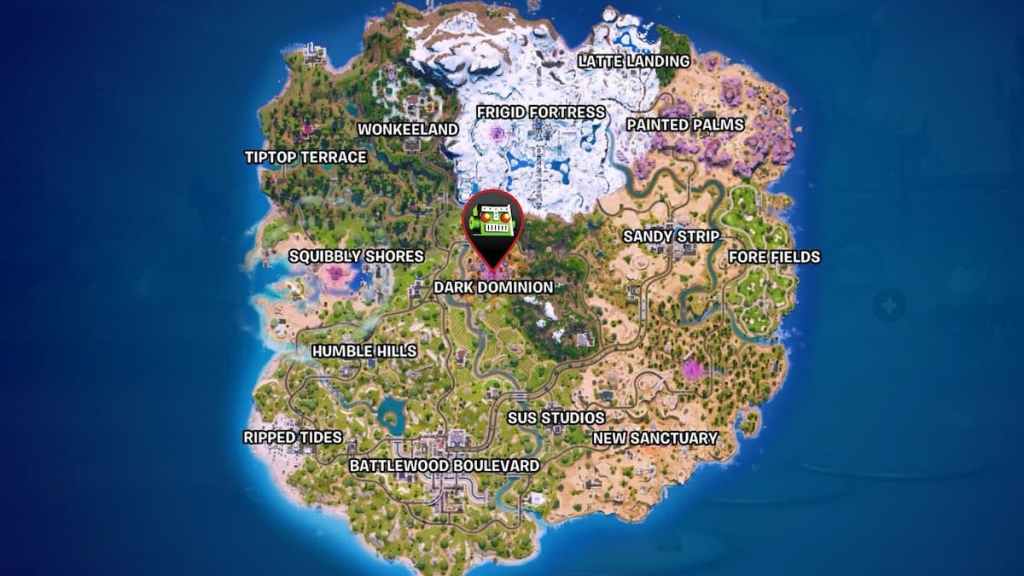 dark voyager echo boss location marked on map in fortnite