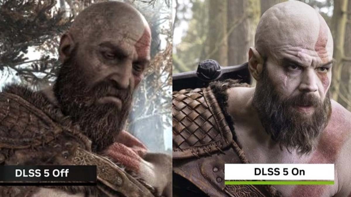 a meme poking fun at dlss5 at the expense of the upcoming god of war tv show