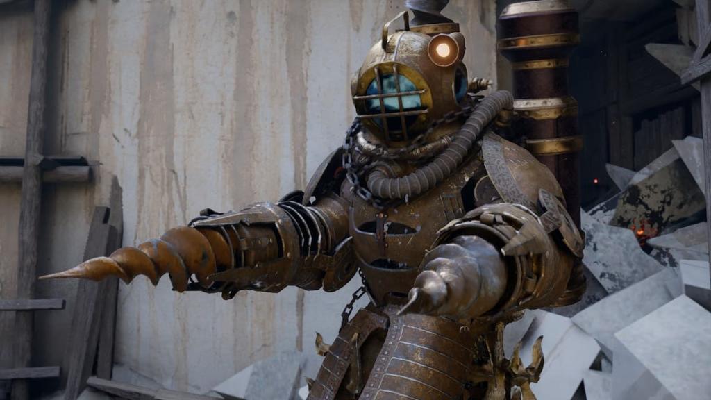 Excavatron boss' arena entrance in Crimson Desert.