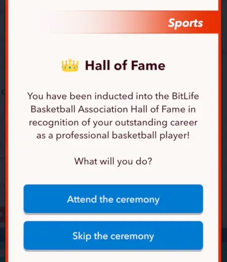 hall of fame in bitlife