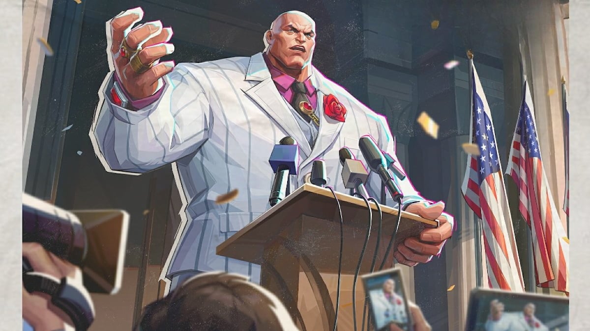 Kingpin delivering speech in marvel rivals