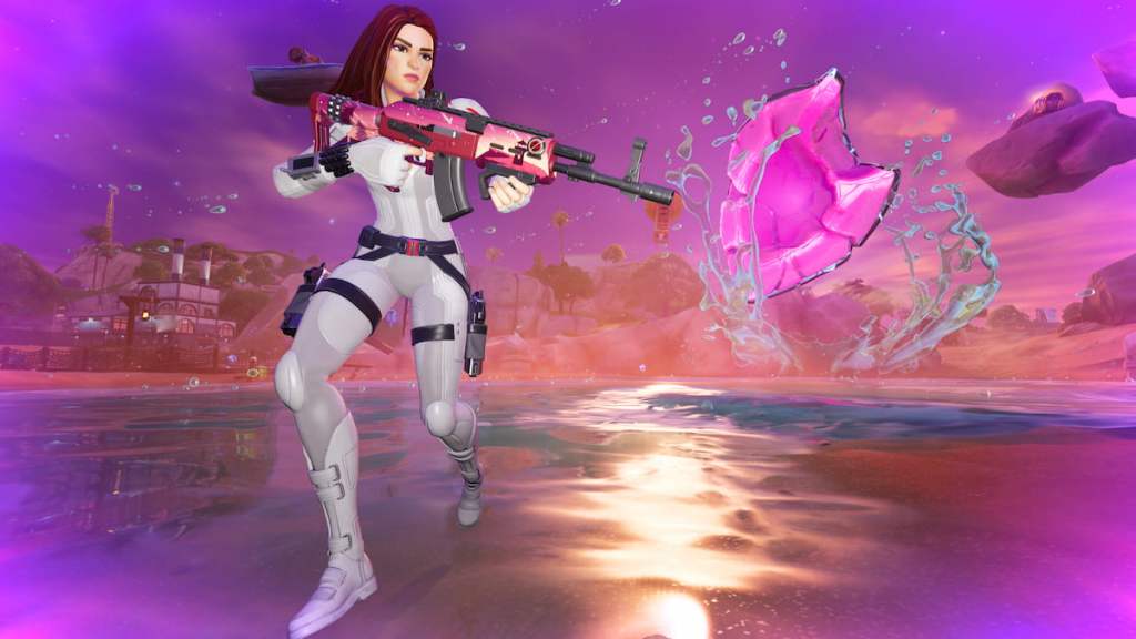 Black widow running by zero point shard