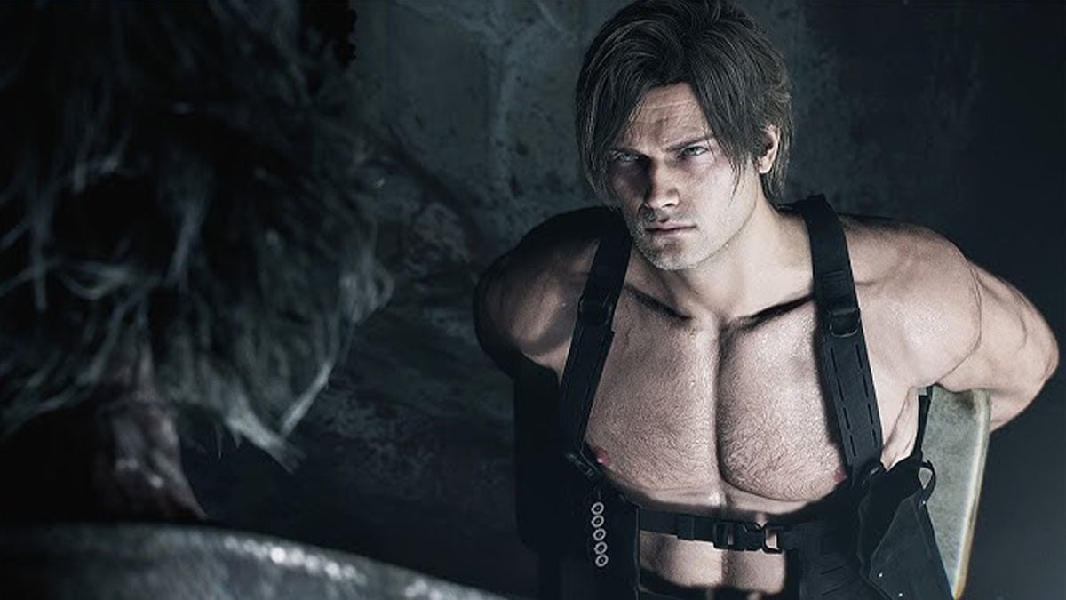 Leon goes shirtless in a mod for Resident Evil Requiem