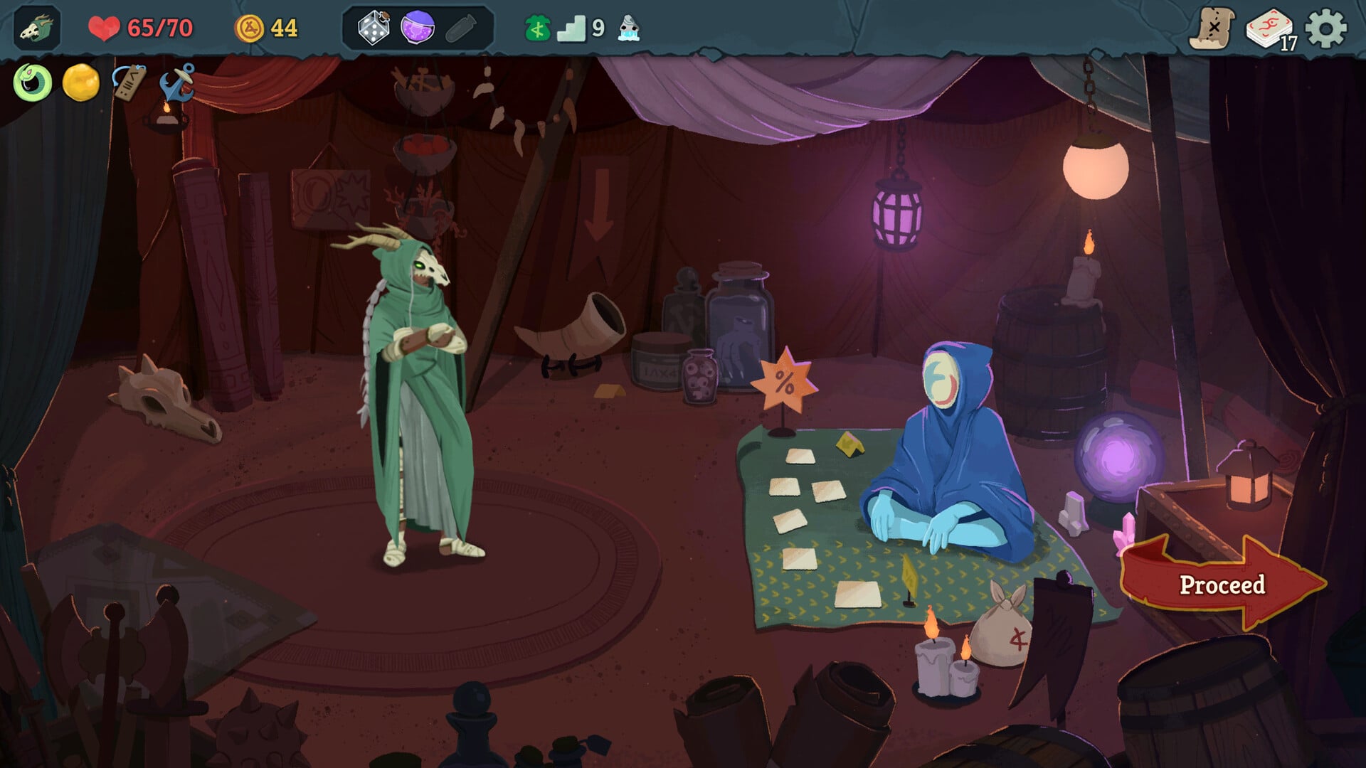The shop in Slay the Spire 2
