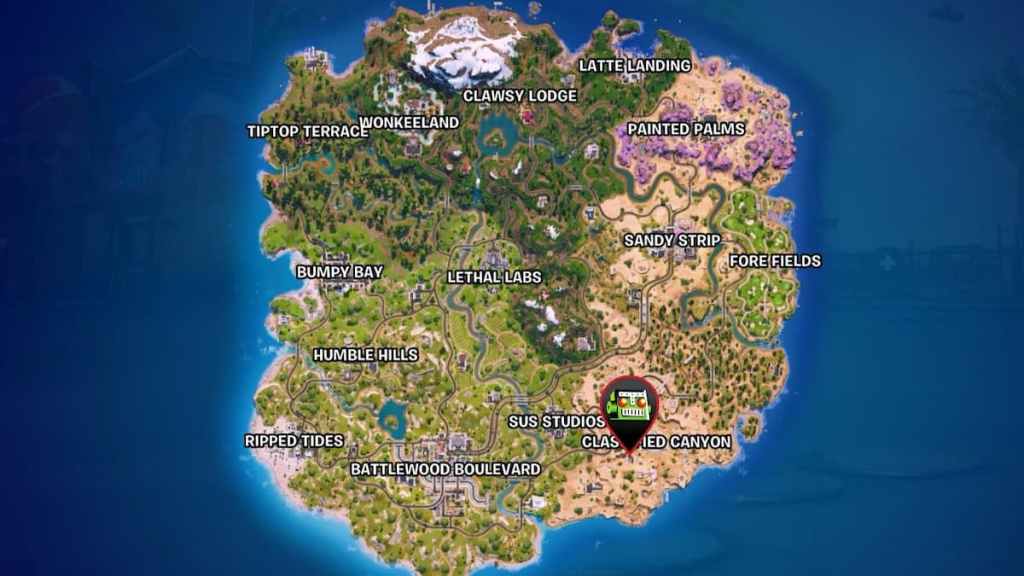The order map location in fortnite