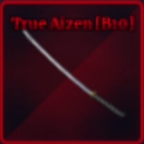 True Aizen sword from Sailor Piece Roblox experience.
