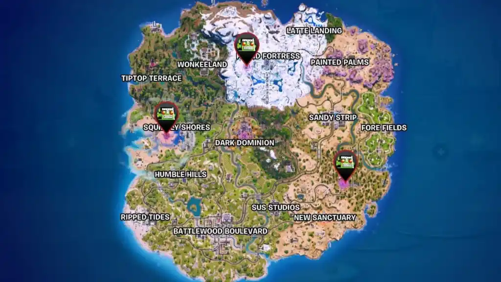 zero point shard map locations in fortnite