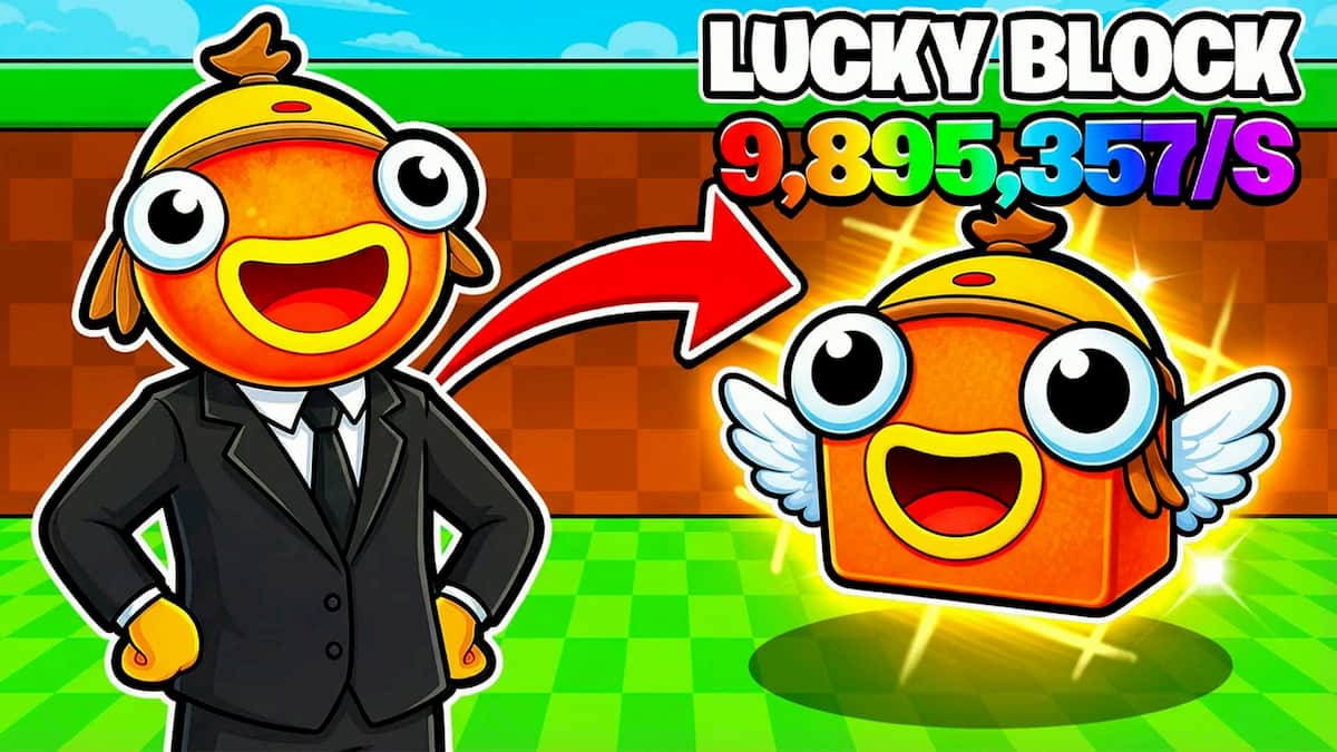 Be a Lucky Block Fortnite promo art.