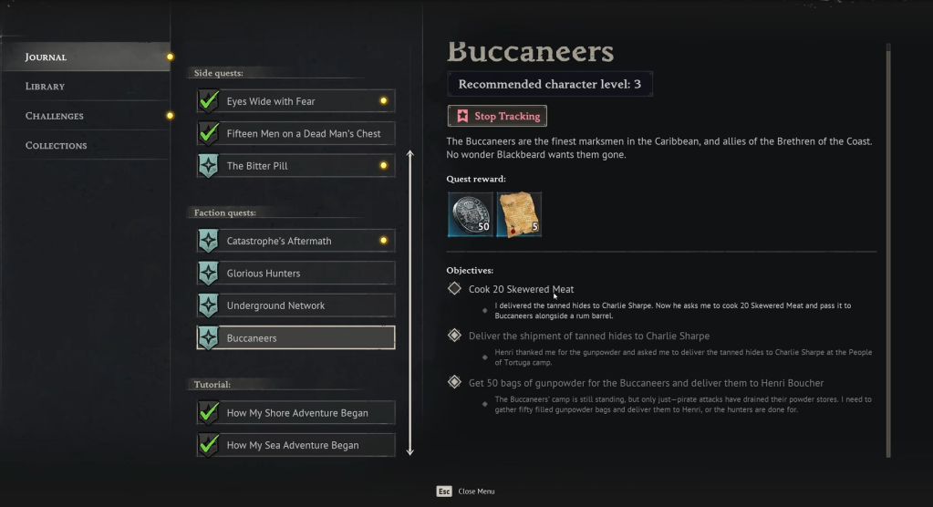 Buccaneers quest in Windrose