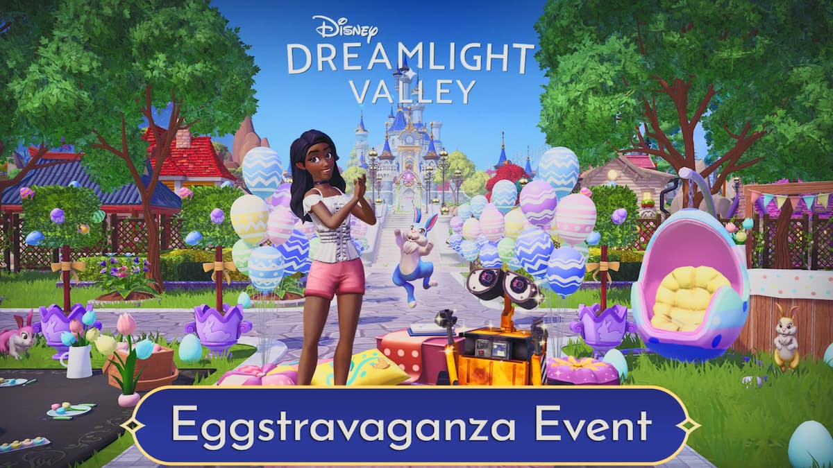 Player celebrating eggstravaganza in disney dreamlight valley