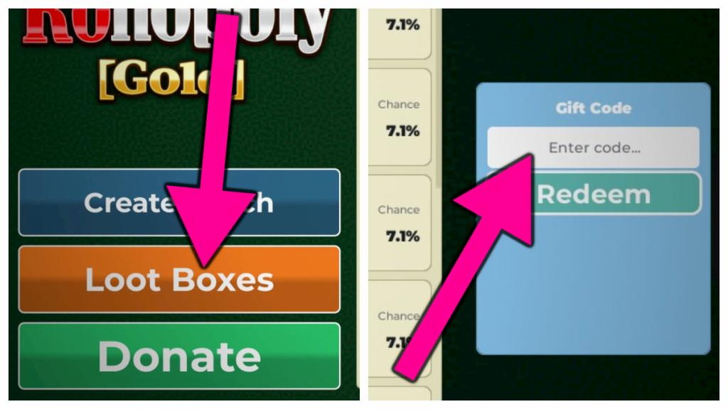 How to redeem Ronopoly codes.
