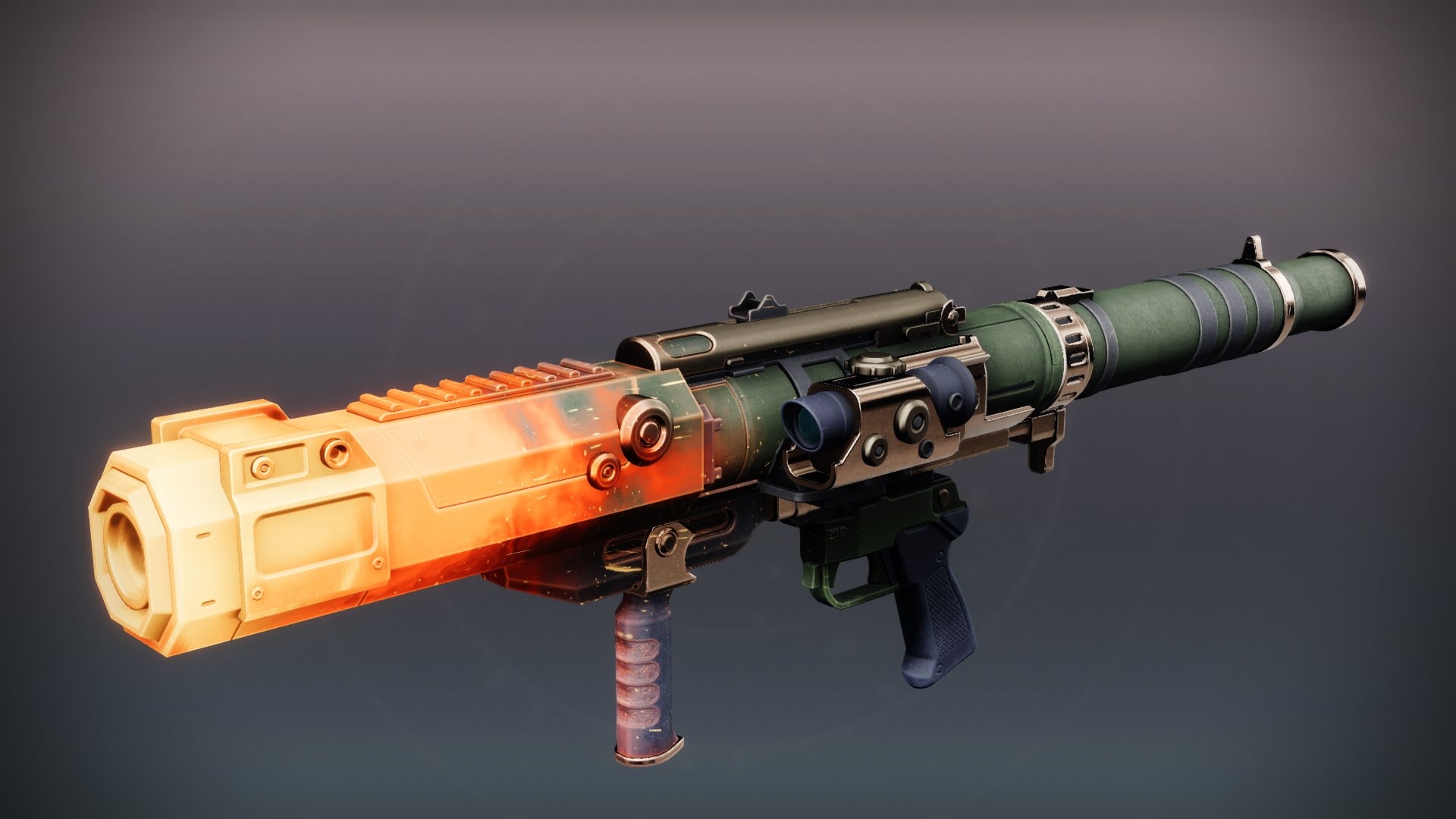 A Holofoil version of the Micromort rocket launcher in Destiny 2.