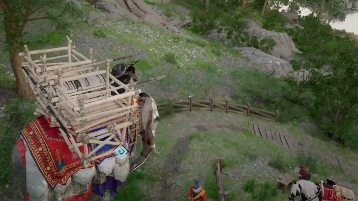 AN elephant mount in Crimson Desert