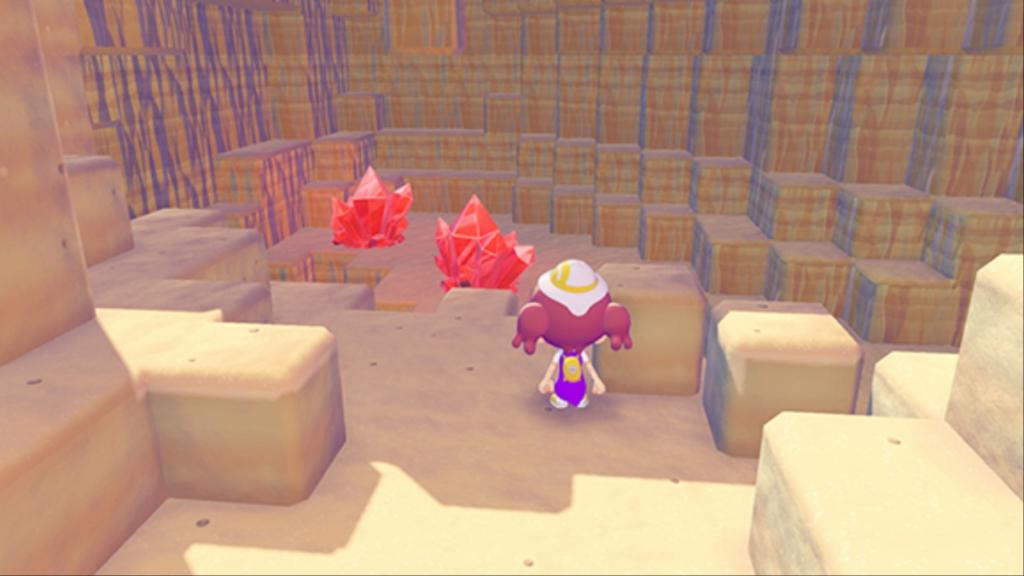 Red Crystal Clusters in Pokopia