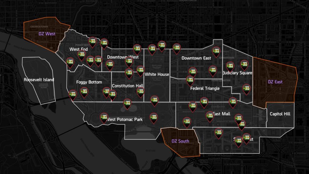Corrupted Lantern locations in The Division 2. 