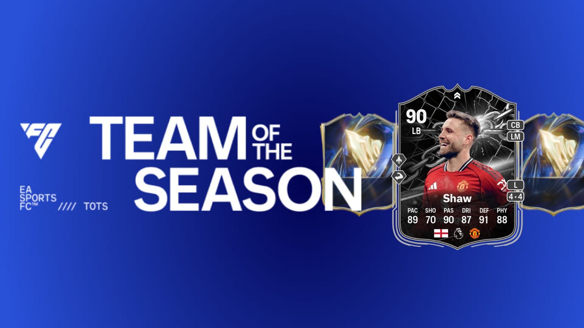 Luka Shaw Showdown card in FC 26