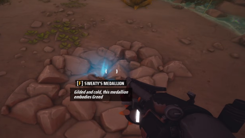 Sweaty's medallion
