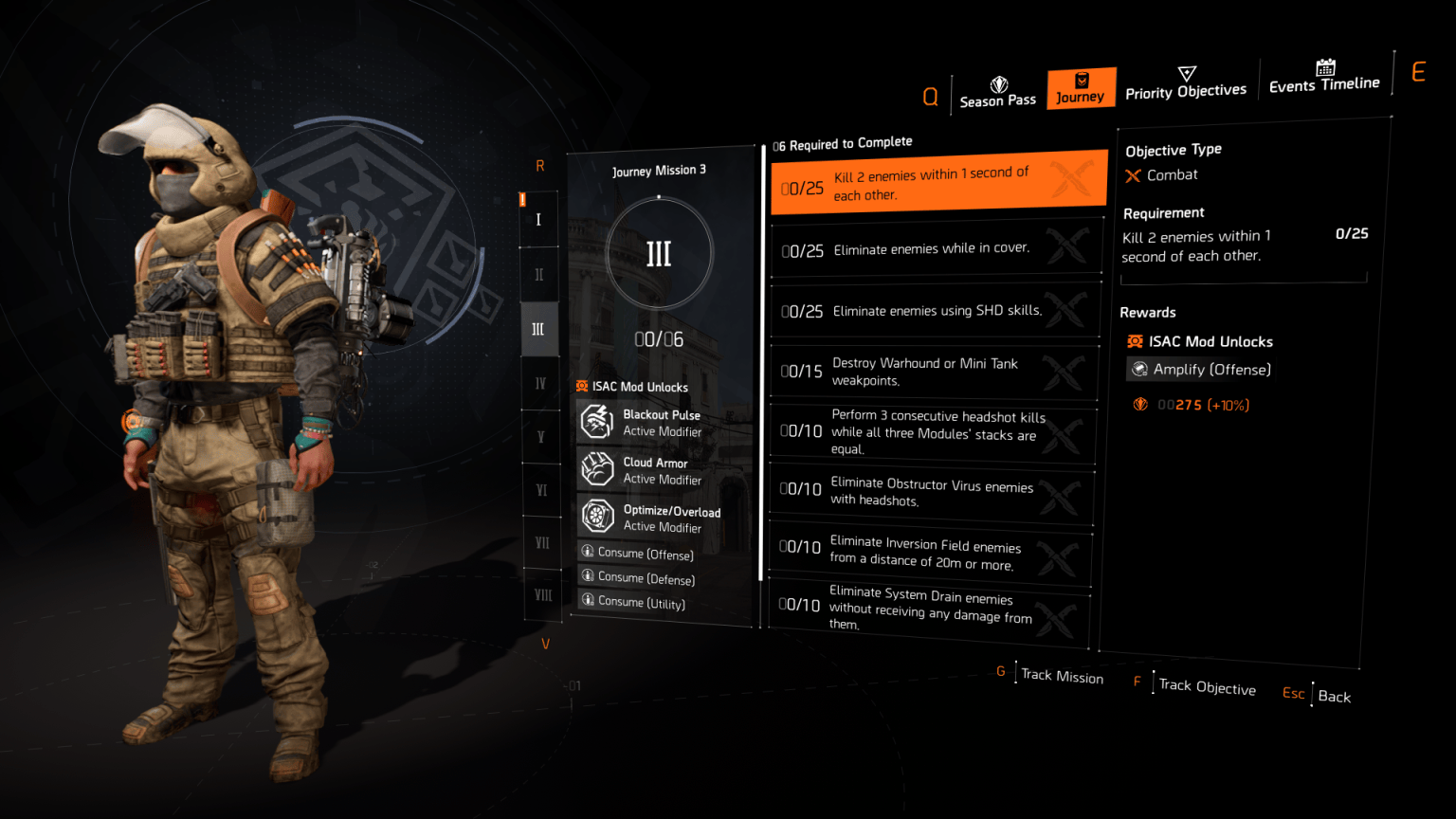 How to unlock all seasonal modifiers in The Divsion 2 Y8S1 Rise Up ...